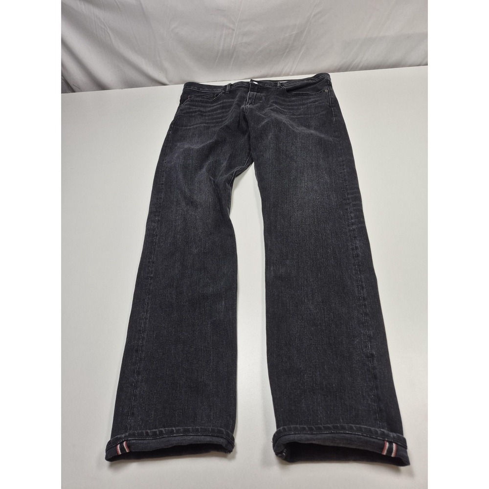 Hiroshi Kato The Pen Slim Jeans Mens 38x33.5 Charcoal Selvage Stretch Denim USA